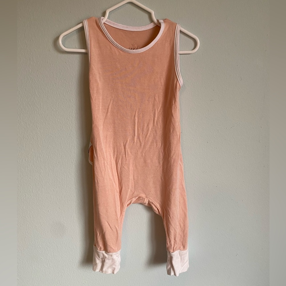 The simple Seed sleeveless bamboo romper